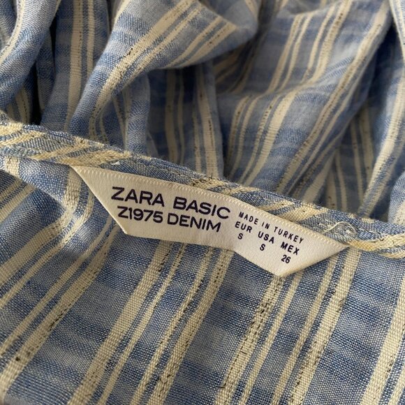 ZARA Basic Wrap Cold Shoulder Frill Ruffle Romper - Picture 11 of 11